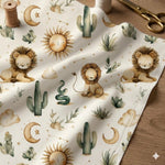 Desert Lion fabric Kids Sewing Cloth