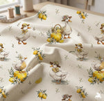 ducks Animals Fabric, Watercolortextile, Baby Nursery Textile (Yard)
